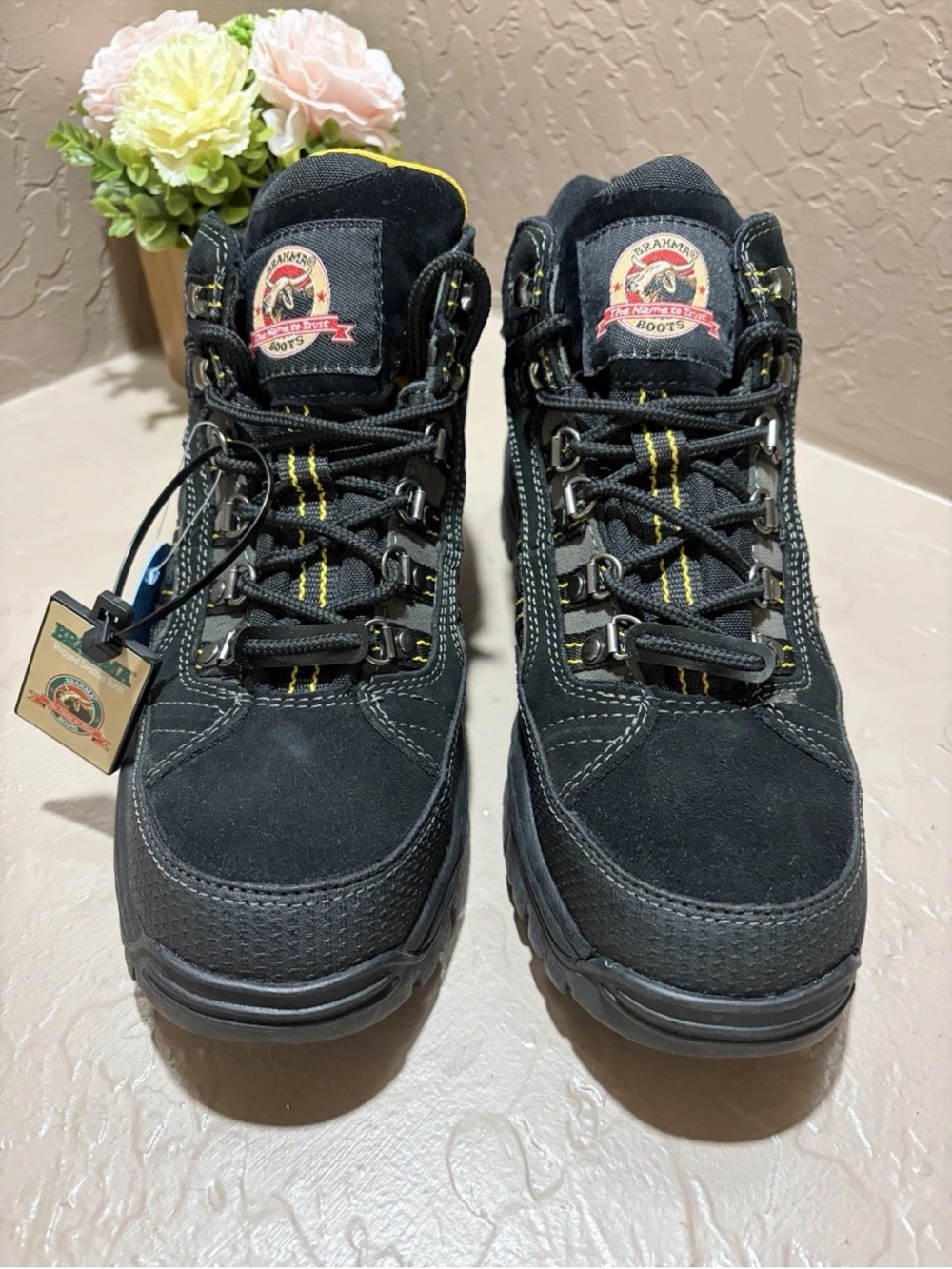 Brahma Men’s Steel-Toe Work Boots ~ Black